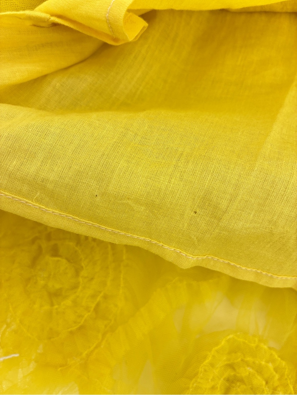 Let Me Be Anthropologie Tulle Mini Skirt Preppy Balletcore Chartreuse Large NWT - Picture 6 of 9